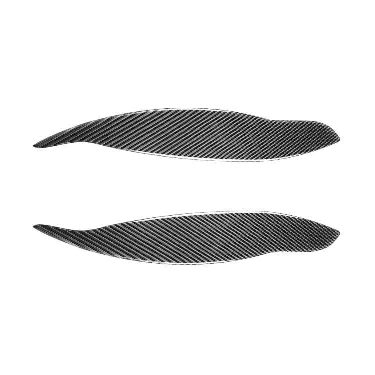 2 PCS / Set Carbon Fiber Car Lamp Eyebrow Decorative Sticker for Honda Civic 1999-1900, Drop Glue Version-Reluova