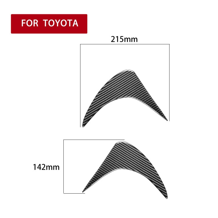 2 PCS / Set Carbon Fiber Car Front Lamp Eyebrow Decorative Sticker for Toyota GT86 / Subaru BRZ 2012-2016, Drop Glue Version-Reluova