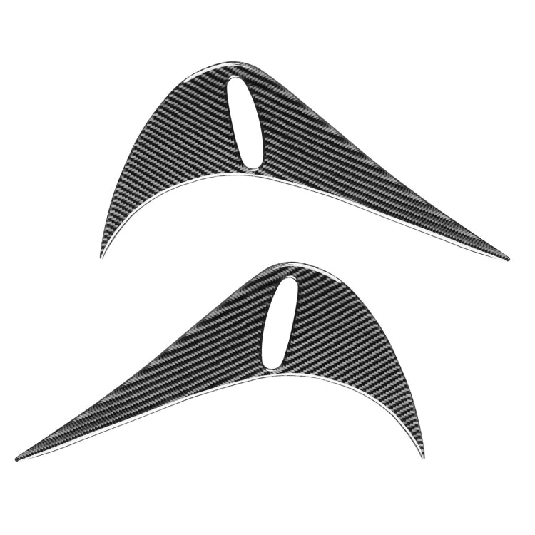 2 PCS / Set Carbon Fiber Car Back Lamp Eyebrow Decorative Sticker for Toyota GT86 / Subaru BRZ 2012-2016, Drop Glue Version-Reluova