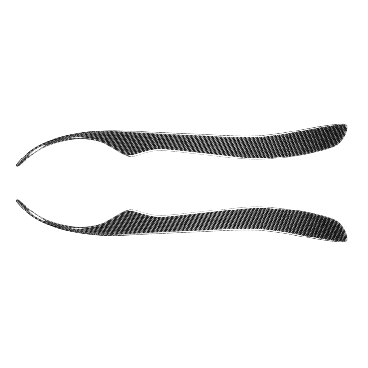 2 PCS / Set Carbon Fiber Car Lamp Eyebrow Decorative Sticker for Lexus IS200 1998-2005, Drop Glue Version-Reluova