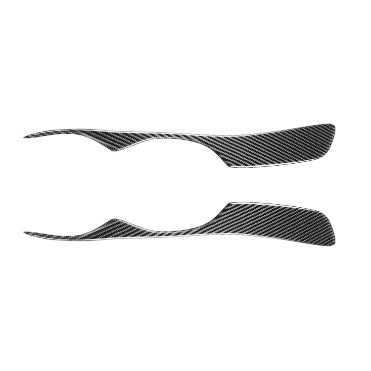 2 PCS / Set Carbon Fiber Car Lamp Eyebrow Decorative Sticker for Lexus IS300/IS200/RS200/ALTezza 1998-2005, Drop Glue Version-Reluova