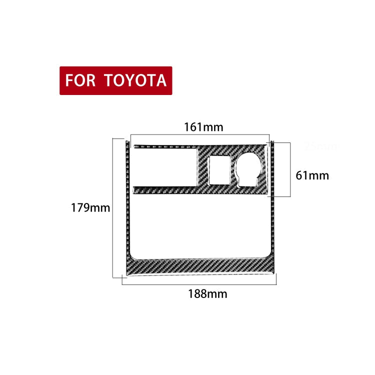 2 PCS / Set Carbon Fiber Car Cigarette Lighter Panel Decorative Sticker for Toyota 4Runner 2010-2020-Reluova