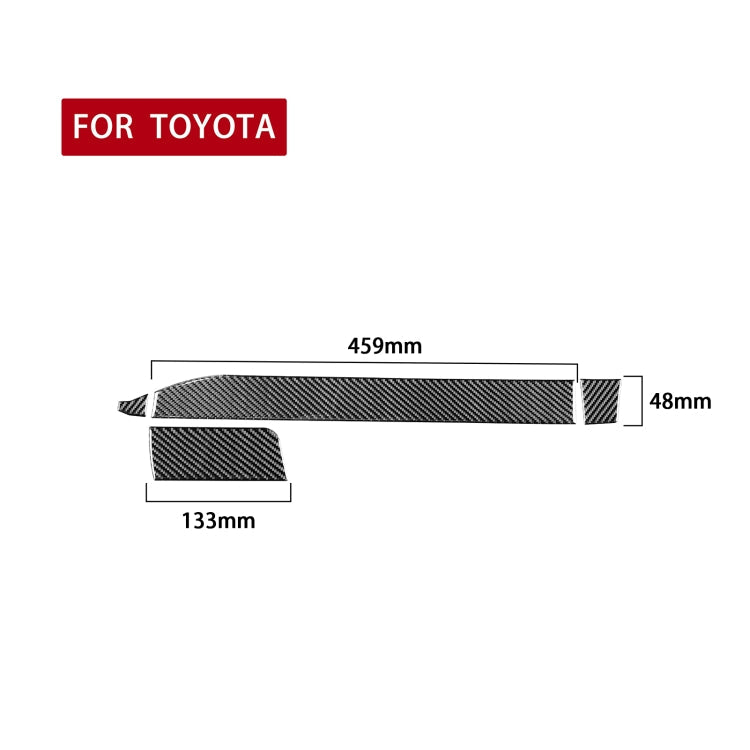 4 PCS / Set Carbon Fiber Car Center Console Decorative Sticker for Toyota 4Runner 2010-2020, Suitable for Left Driving ÎҵÄÉ̵ê