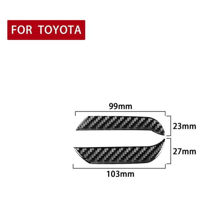 2 PCS / Set Carbon Fiber Car Instrument Both Sides Decorative Sticker for Toyota 4Runner 2010-2020-Reluova