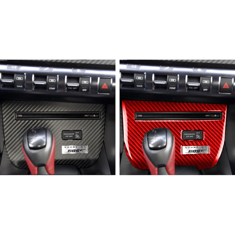 Carbon Fiber Car CD Player Console A Version Decorative Sticker for Nissan GTR R35 2008-2016, Left Driving ÎҵÄÉ̵ê