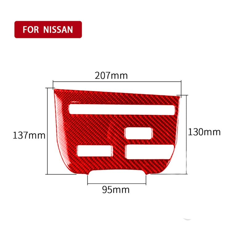 Carbon Fiber Car CD Player Console C Version Decorative Sticker for Nissan GTR R35 2008-2016, Left Driving ÎҵÄÉ̵ê