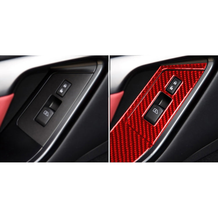 4 PCS / Set Carbon Fiber Car Window Lift Buttons Panel Sticker for Nissan GTR R35 2008-2016, Right Driving ÎҵÄÉ̵ê