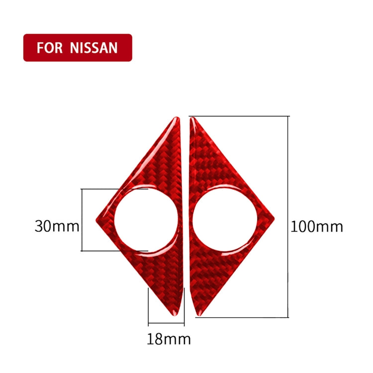 Carbon Fiber Car Door Horn Decorative Sticker for Nissan GTR R35 2008-2016, Left and Right Driving Universal ÎҵÄÉ̵ê