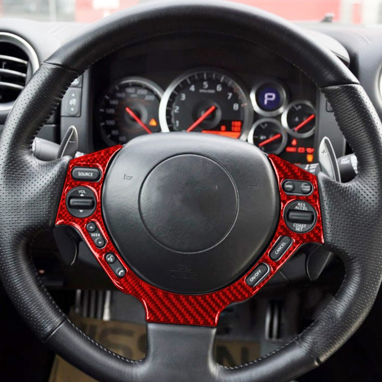 Carbon Fiber Car Steering Wheel Buttons Decorative Sticker for Nissan GTR R35 2008-2016, Left and Right Driving Universal ÎҵÄÉ̵ê