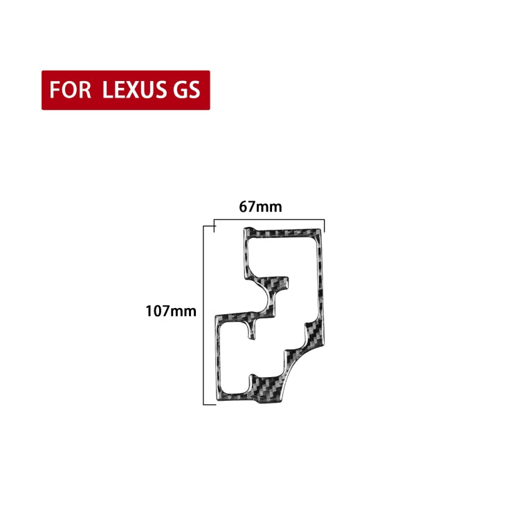 Carbon Fiber Car Gear Panel Inner Frame A Version Decorative Sticker for Lexus GS 2006-2011,Left Drive ÎҵÄÉ̵ê