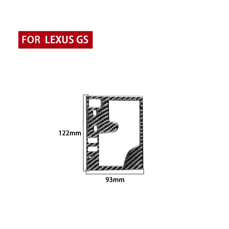 Carbon Fiber Car Gear Panel Outside Frame A Version Decorative Sticker for Lexus GS 2006-2011,Left Drive ÎҵÄÉ̵ê