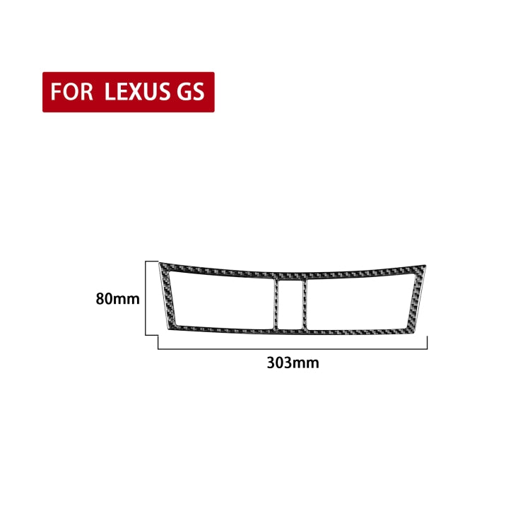 Carbon Fiber Car Central Control Air Outlet Decorative Sticker for Lexus GS 2006-2011,Left and Right Drive Universal ÎҵÄÉ̵ê