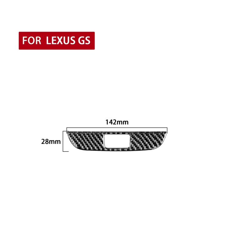 Carbon Fiber Car Double Flash Panel Decorative Sticker for Lexus GS 2006-2011,Left and Right Drive Universal ÎҵÄÉ̵ê