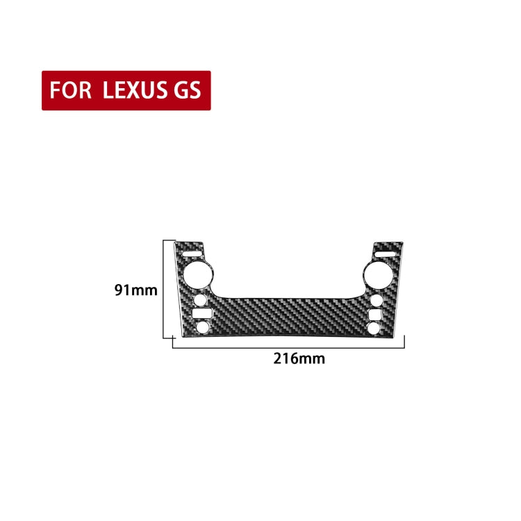 Carbon Fiber Car CD Panel A Version Decorative Sticker for Lexus GS 2006-2011,Left and Right Drive Universal ÎҵÄÉ̵ê