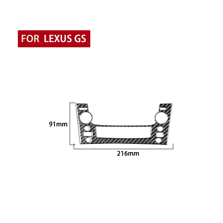 Carbon Fiber Car CD Panel B Version Decorative Sticker for Lexus GS 2006-2011,Left and Right Drive Universal ÎҵÄÉ̵ê