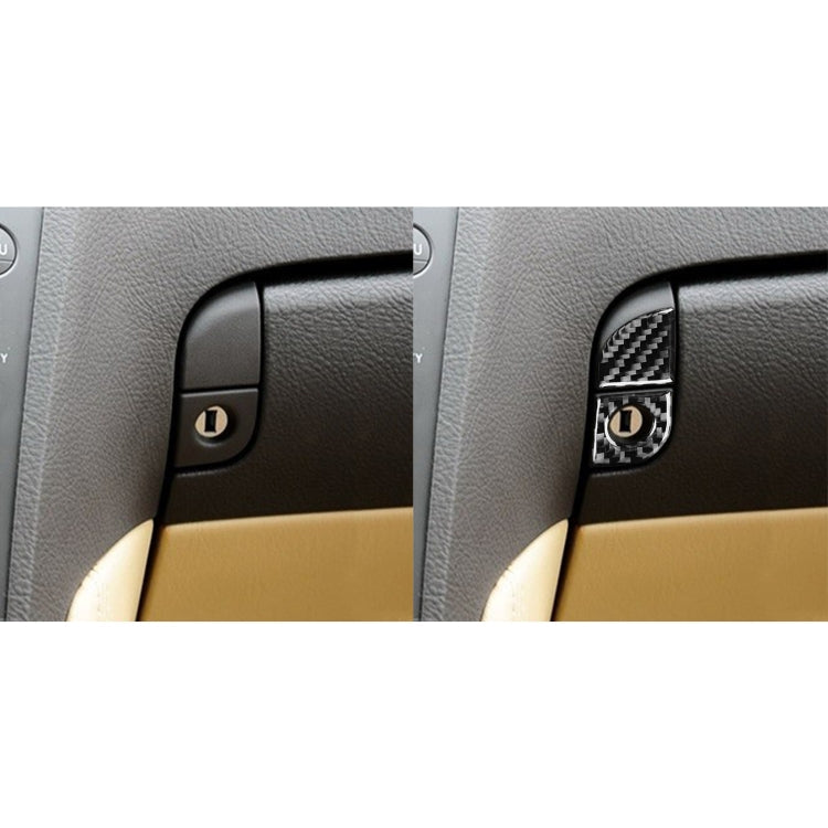 2 PCS / Set Carbon Fiber Car Storage Box Switch Decorative Sticker for Lexus GS 2006-2011,Left Drive-Reluova