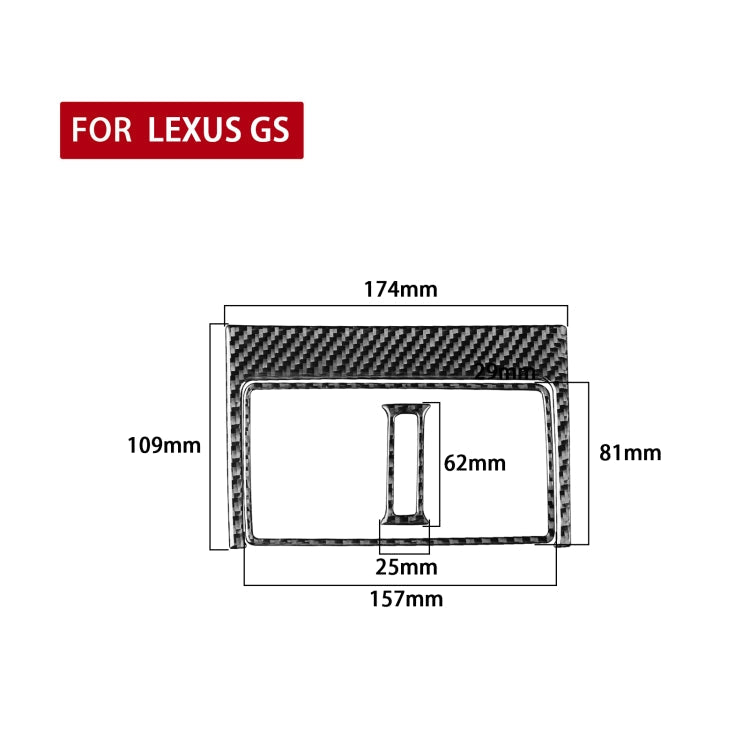 3 PCS / Set Carbon Fiber Rear Exhaust Vent Decorative Sticker for Lexus GS 2006-2011,Left and Right Drive Universal ÎҵÄÉ̵ê