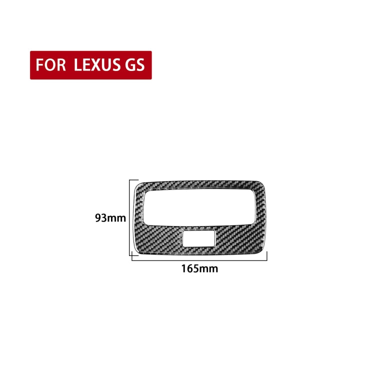 Carbon Fiber Car Rear Reading Light Panel Decorative Sticker for Lexus GS 2006-2011,Left and Right Drive Universal ÎҵÄÉ̵ê