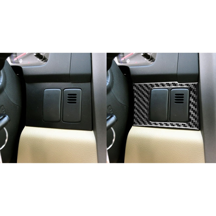 2 PCS / Set Carbon Fiber Car Central Control Card Box Panel Decorative Sticker for Honda CRV 2007-2011,Left Drive-Reluova