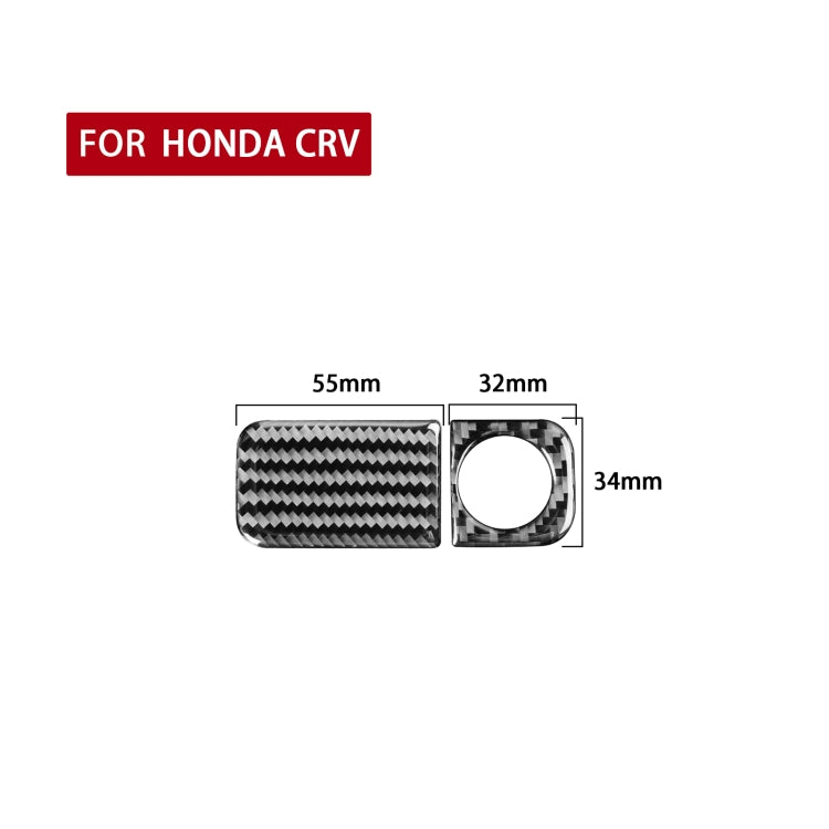 2 PCS / Set Carbon Fiber Car Glove Box Opening Frame Decorative Sticker for Honda CRV 2007-2011,Right Drive-Reluova