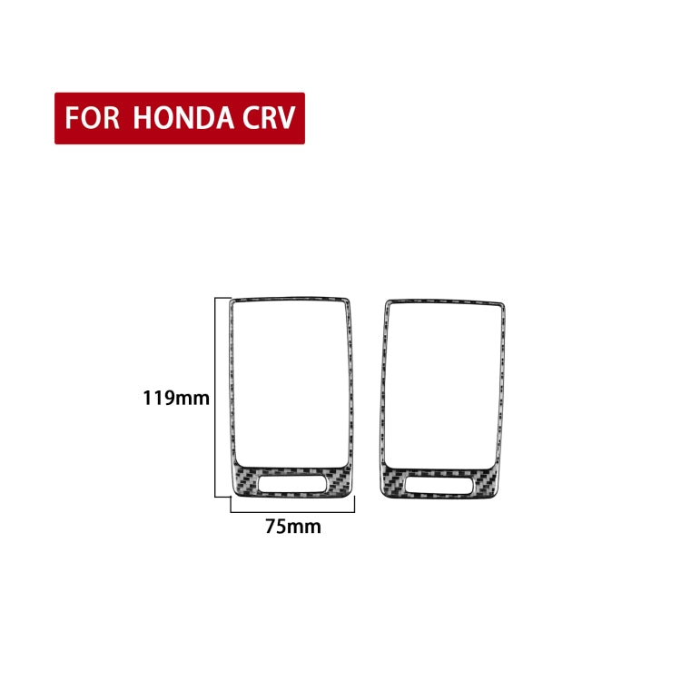 2 PCS / Set Carbon Fiber Car Side Air Outlet Frame Decorative Sticker for Honda CRV 2007-2011,Left and Right Drive Universal-Reluova