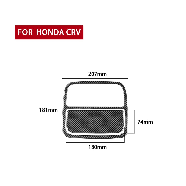 2 PCS / Set Carbon Fiber Car Front Reading Light Panel Decorative Sticker for Honda CRV 2007-2011,Left and Right Drive Universal-Reluova