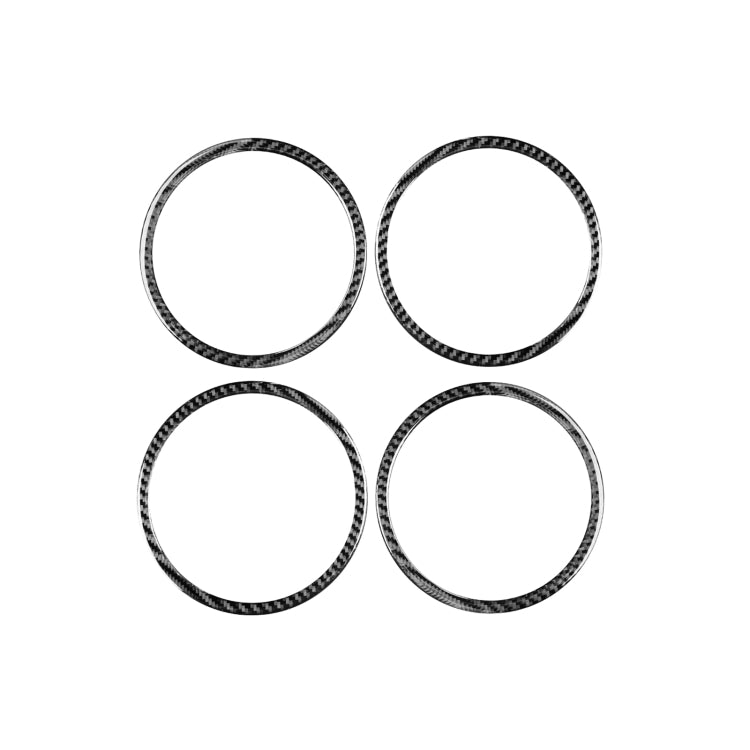 4 PCS / Set Carbon Fiber Car Door Horn Ring Decorative Sticker for Honda CRV 2007-2011,Left and Right Drive Universal ÎҵÄÉ̵ê