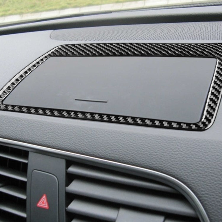 Carbon Fiber Car Navigation Frame Decorative Sticker for Audi Q3 2013-2018,Left and Right Drive Universal ÎҵÄÉ̵ê