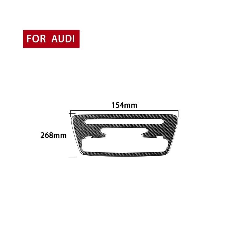 Carbon Fiber Car Central Control CD Panel Decorative Sticker for Audi Q3 2013-2018,Left and Right Drive Universal ÎҵÄÉ̵ê