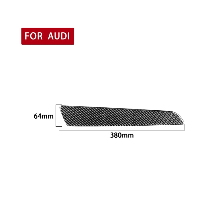 Carbon Fiber Car Co-pilot Trim Decorative Sticker for Audi Q3 2013-2018,Left Drive ÎҵÄÉ̵ê