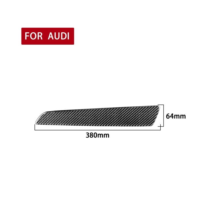 Carbon Fiber Car Co-pilot Trim Decorative Sticker for Audi Q3 2013-2018,Right Drive ÎҵÄÉ̵ê