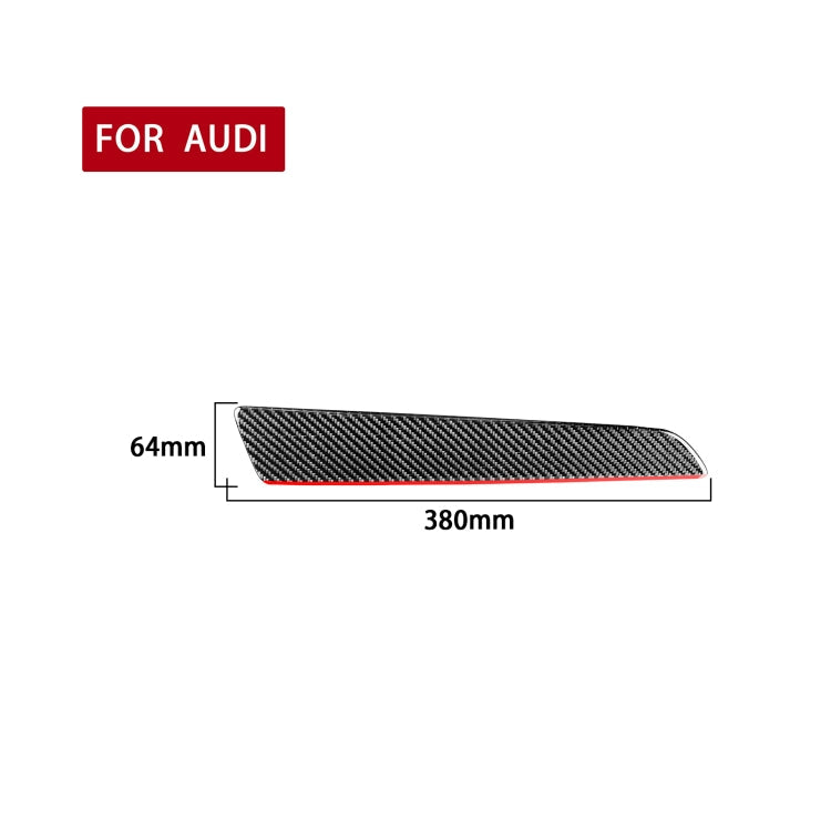 Carbon Fiber Car Co-pilot Trim Red Edge Decorative Sticker for Audi Q3 2013-2018,Left Drive ÎҵÄÉ̵ê