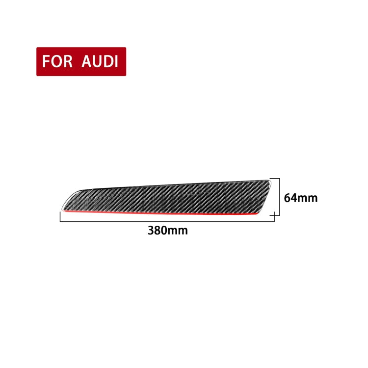 Carbon Fiber Car Co-pilot Trim Red Edge Decorative Sticker for Audi Q3 2013-2018,Right Drive ÎҵÄÉ̵ê