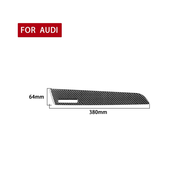 Carbon Fiber Car Co-pilot Trim with Hole Decorative Sticker for Audi Q3 2013-2018,Left Drive ÎҵÄÉ̵ê