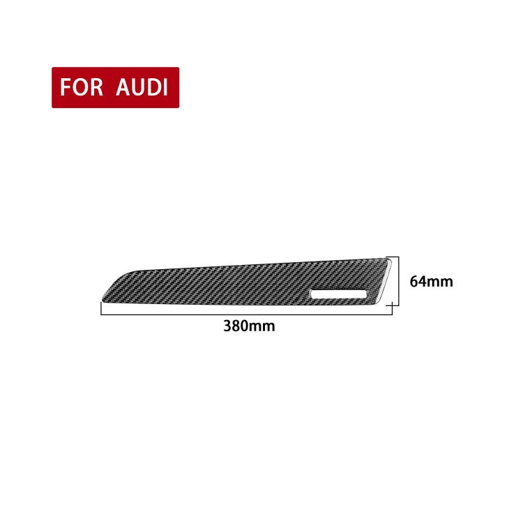 Carbon Fiber Car Co-pilot Trim with Hole Decorative Sticker for Audi Q3 2013-2018,Right Drive ÎҵÄÉ̵ê