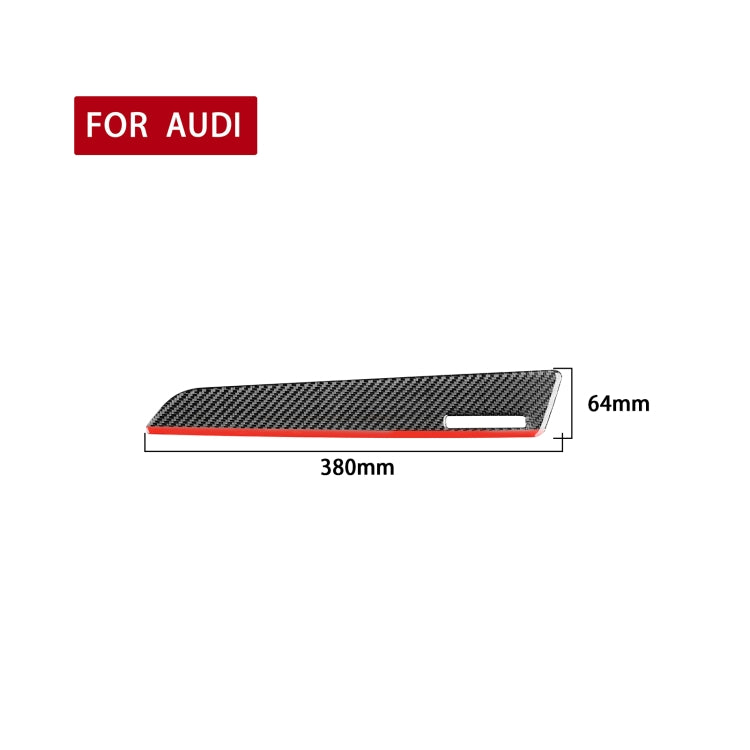 Carbon Fiber Car Co-pilot Trim Red Edge with Hole Decorative Sticker for Audi Q3 2013-2018,Right Drive ÎҵÄÉ̵ê