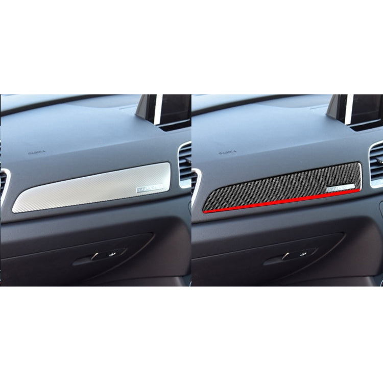 Carbon Fiber Car Co-pilot Trim Red Edge with Hole Decorative Sticker for Audi Q3 2013-2018,Right Drive ÎҵÄÉ̵ê