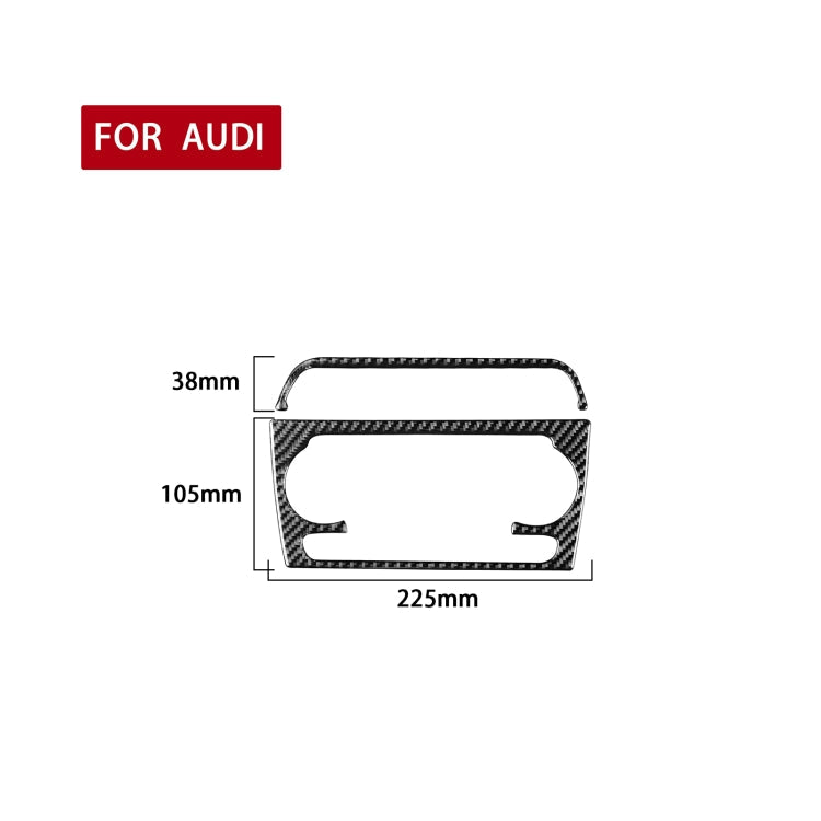 2 PCS / Set Carbon Fiber Car Air Conditioning Knob Frame Decorative Sticker for Audi Q3 2013-2018,Left and Right Drive Universal-Reluova