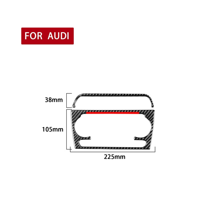 Carbon Fiber Car Air Conditioning Knob Frame Red Edge Decorative Sticker for Audi Q3 2013-2018,Left and Right Drive Universal ÎҵÄÉ̵ê