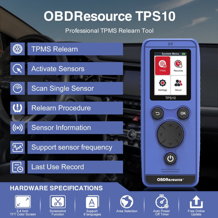 OBDResource TPS10 Car Tire Pressure Reset Meter EL50448 ÎҵÄÉ̵ê