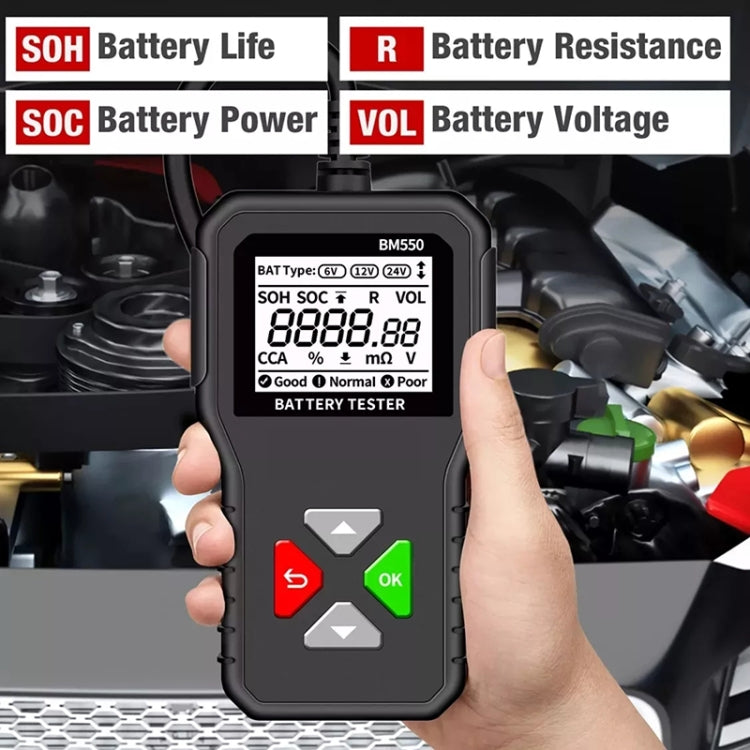 BM550 6V / 12V / 24V 3 in 1 Battery Tester Analyzer Battery Life Detector ÎҵÄÉ̵ê