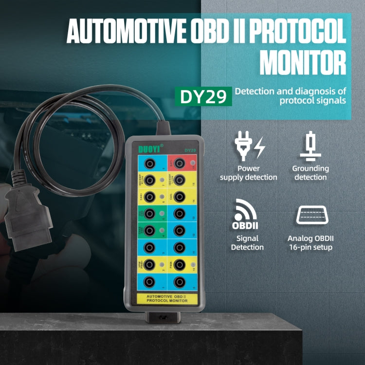 DUOYI DY29 Car OBD2 Diagnostic Protocol Detector Tester ÎҵÄÉ̵ê