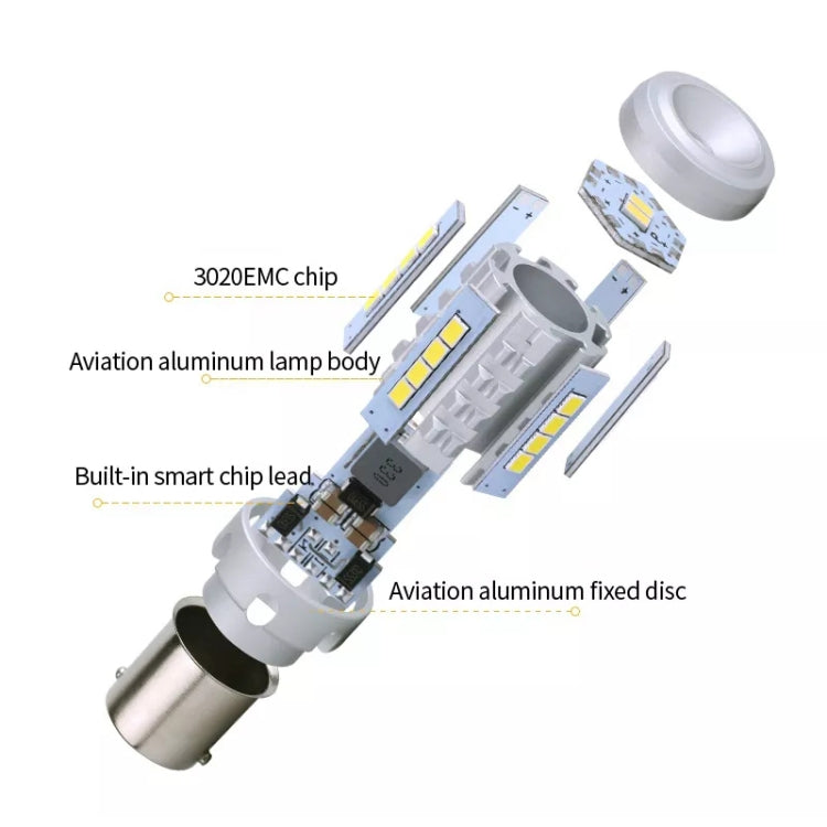 2pcs 1156 IC12-28V / 16.68W / 1.39A Car 3020EMC-26 Constant Current Wide Voltage Turn Signal Light ÎҵÄÉ̵ê