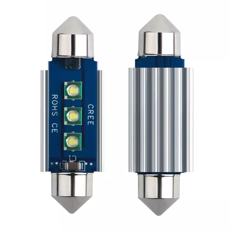 2pcs 39mm IC12V /  2.76W / 0.23A / 300LM 3LEDs SMD Car Reading Lamp Dome Light-Reluova