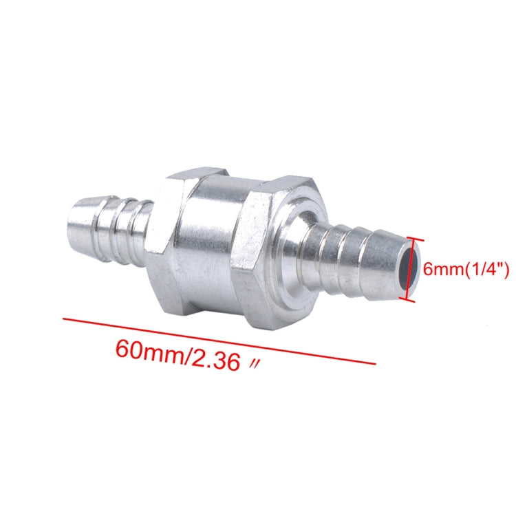 Car 6mm Aluminium Alloy Fuel Petrol One Way Non Return Check Valve ÎҵÄÉ̵ê