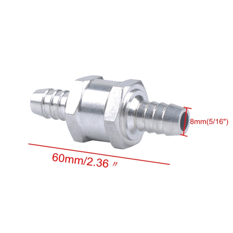 Car 8mm Aluminium Alloy Fuel Petrol One Way Non Return Check Valve ÎҵÄÉ̵ê