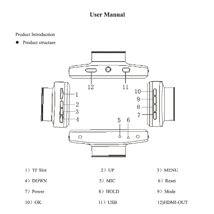 F9 Car Front and  Inner Dual Camera HD Infrared Night Vision Car Driving Recorder ÎҵÄÉ̵ê