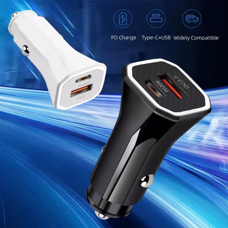 PD + QC3.0 Car 2 in 1 Square Fast Charger Car Cigarette Lighter ÎҵÄÉ̵ê