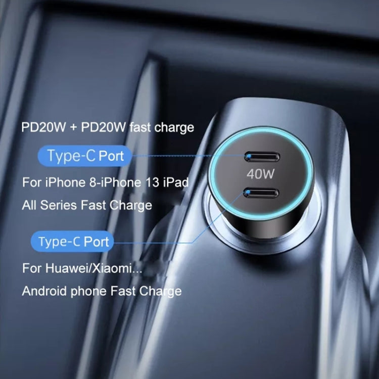 40W Dual PD Car 2 in 1 Fast Charger Car Cigarette Lighter ÎҵÄÉ̵ê