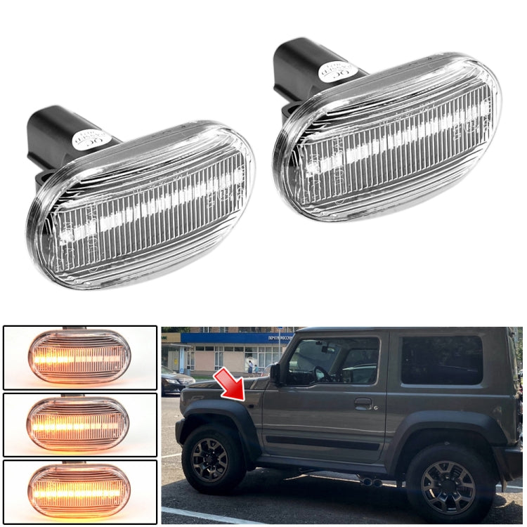 2pcs For Suzuki Jimny JB64W 2018/07- Car Dynamic LED Fender Side Light